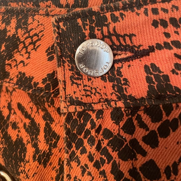 SNAKESKIN PRINT SKIRT ✨ TOP SHOP ✨ SIZE 6 - Picture 3 of 5